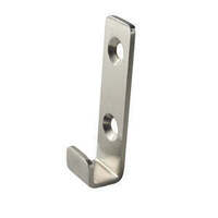 Single robe hook - silver