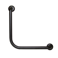 Wall mount safety grab rail - black