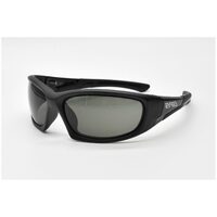 Eyres by Shamir BERCY Matt & Shiny Black Frame Polarised Grey Lens Safety Glasses