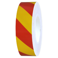 Husky Tape 3x Pack 5007 Reflective Tape Red/Yellow 72mm x 45m Right Stripe