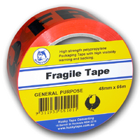 Husky Tape 36x Pack 551 Fragile Tape Retail 48mm x 66m