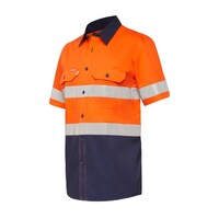 Hard Yakka Koolgear Hi-Visibility Two Tone Ventilated Short Sleeve Shirt With Tape