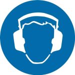 Hearing Protection Must Be Worn Self-Adhesive Sticker/Decal