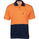 Men's Hi Vis Cotton Short Sleeve Polo