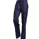 Ladies Cotton Cargo Pants - Navy